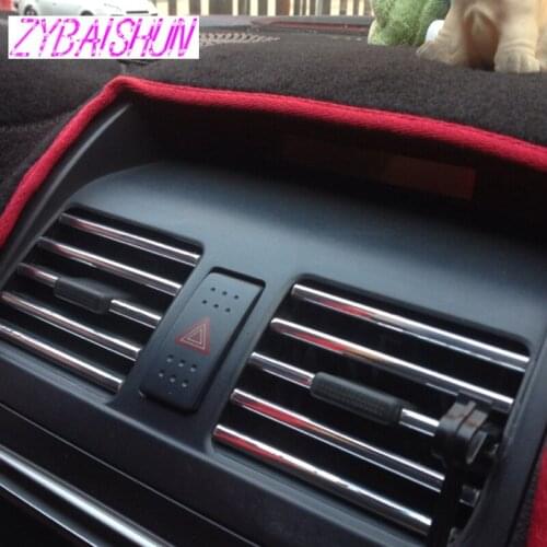 3 m U Style DIY Cabin Air Conditioner Exit Ventilation Grill Chrome Decoration Strip for Mitsubishi ASX Outlander Lancer