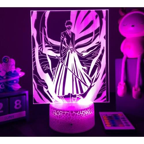 3D Anime Lamp Bleah Led Night Light Kurosaki Ichigo Figure Bedside Lamp for Bedroom Decor Child Kids Birthday Gift Dropshipping