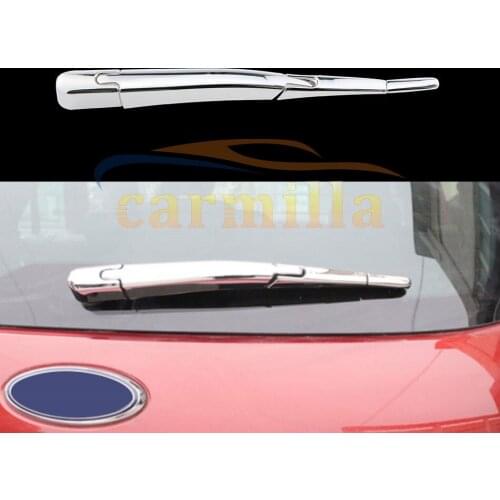 4Pcs/Set Car Rear Water Spray Blade Refitting ABS Chrome Cover Sticker for Ford New Everest Endeavour Raider2015 2016 2017 Parts