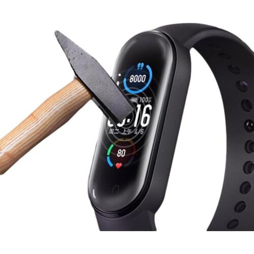 5Pcs TPU Anti-Scratch Full Screen Protective Film Protector for Xiaomi Mi Band 5