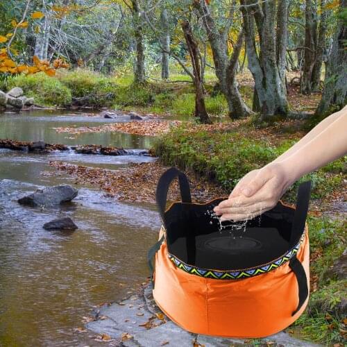 6/8/12L Foldable Portable Outdoor Travel Foldable Folding Camping Washbasin Basin Bucket Bowl Sink Washing Bag Foot Bath Bucket