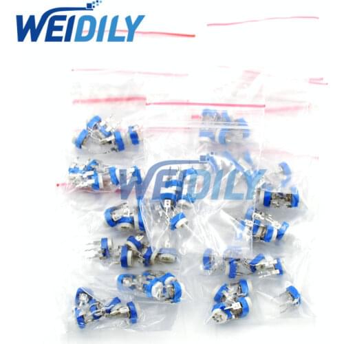 Trimming Potentiometer RM-065 top adjustment 100R-1M RM065 WH06-2 Variable Resistors Assorted Kit 13Type*5pcs=65PCS