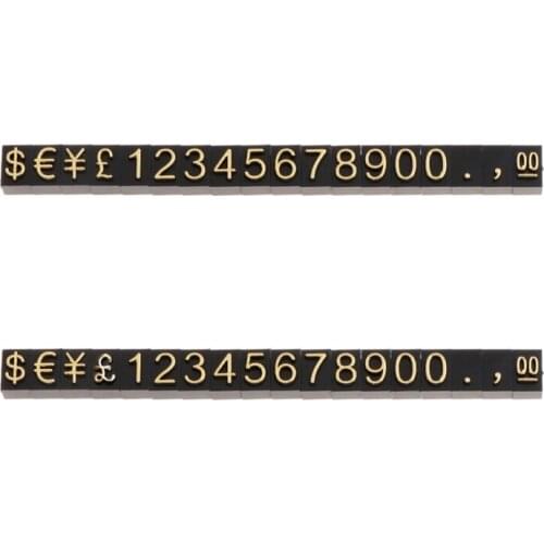 Price Tag Jewelry Shop Display Pentagon Plastic Number Adjustable Accessories Stand Frame Combined Digital Clothing Label 40GB