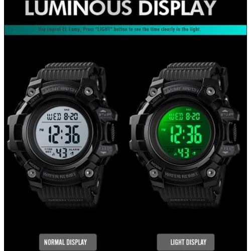 SKMEI Mens Sports Watch Fashion Digital Mens Watches Waterproof Countdown Dual Time shock Wristwatches Relogio Masculino