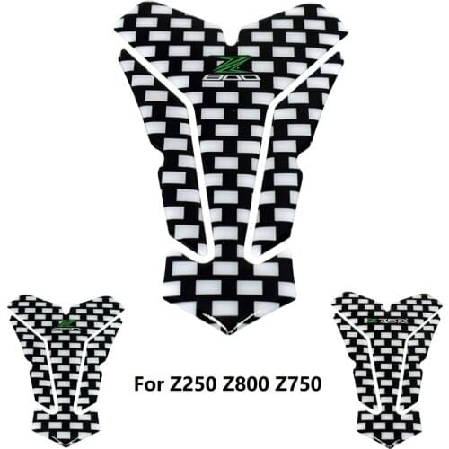 For Kawasaki Z250 Z750 Z800 Motorcycle Decal 3D Protective Sticker for Fuel Tank Pad