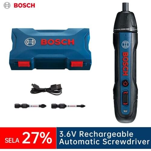 Bosch Go2 Electric Screwdriver 3.6V Rechargeable Automatic Screwdriver Hand Drill Multi-Function Electric Batch Tool