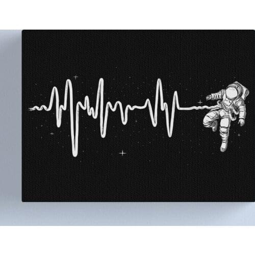 Space Astronaut Curve Line Canvas Painting Home Decoration Wall Art picture Prints Modular Modern Frame Poster For Living Room