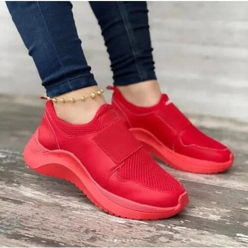 Women Vulcanize Shoes 2021 New Arrival Mesh Breathable Casual Platform Shoes Women Wedge Sneakers Zapatos De Mujer Zapatos