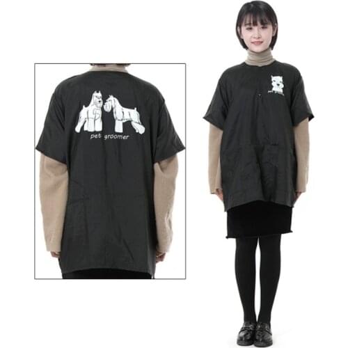 Men And Women Beauty Salon Pet Shop Work Clothes Nurse Uniform Waterproof Beauty Salon Barber SPA Guest Bathrobe Gown G1207