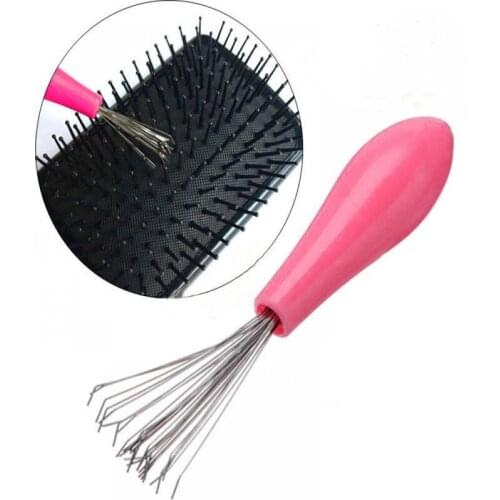 New Mini Hair Brush Combs Cleaner Embedded Tool Plastic Cleaning Remover Handle Tangle Hair Brush Hair Care Styling Tools