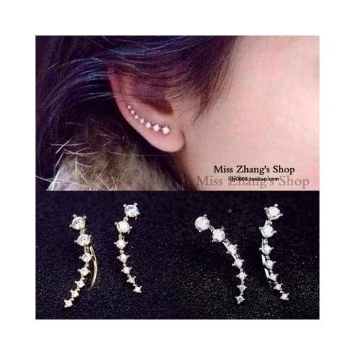 New fashion Beidou Qixing rhinestone zircon earrings For Women girl Accessories jewelry wholesale