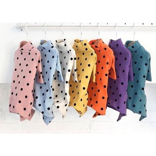 Popular Polka Dot Pet Four-legged Clothes Puppy Backing Home Clothes Teddy Pullover Dog Spring Clothes Pet Products