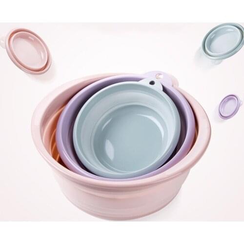 Portable Folding Bucket Foldable Basin Tourism Kitchen Bathroom Accessory Fishing Camping Car Wash Bucket Outdoor Camping Basin