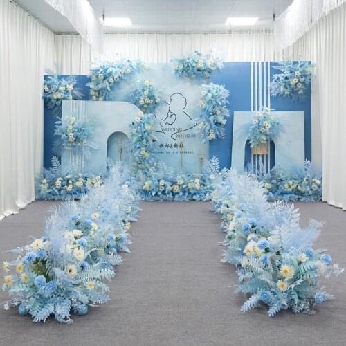 Wedding Floral Art Simulation Flower Wedding Arrangement Flower Arrangement Background Stage Welcome Area Decorative Flowers