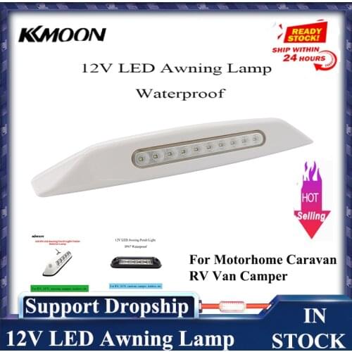 12V LED Awning Lamp Waterproof Exterior Lamps Light Bar for Motorhome Caravan RV Van Camper