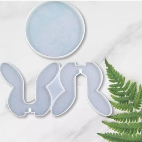 1 Set Potted Plant Stand Crystal Epoxy Resin Mold Flowerpot Support Holder Silicone Mould DIY Crafts Home Decoration Tools U90F