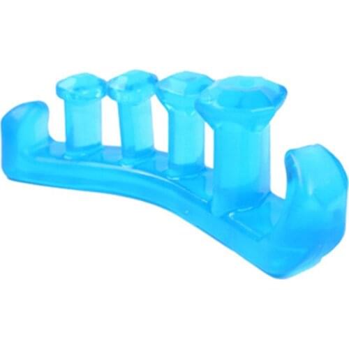 1 Pair Silicone Gel Foot Fingers Gem Shape Toe Separator Thumb Valgus Protector Bunion Adjuster Hallux Valgus Guard Feet Care