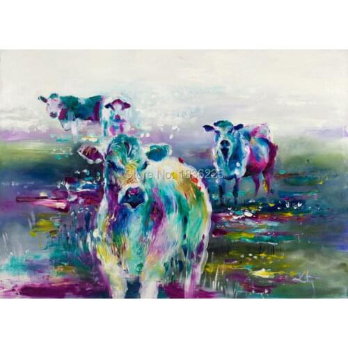 1 Piece Wall Art Painting Sheep stand in Field Picture Painting On Canvas Animal The Picture Home Decor Oil Picture