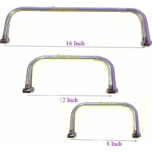 8 Inch 12 Inch 16 Inch aluminous tubular internal hinge Bag frame purse frame