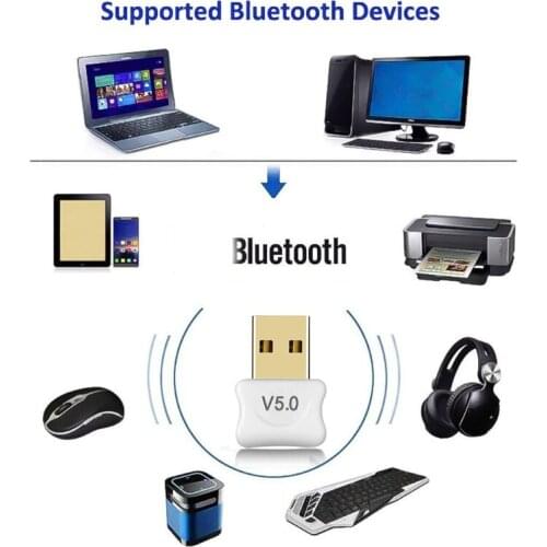 40GD USB Bluetooth5.0 Adapter for PC USB Micro Adapter USB Mini EDR Dongle for Computer Desktop Wireless Transfer for Windows