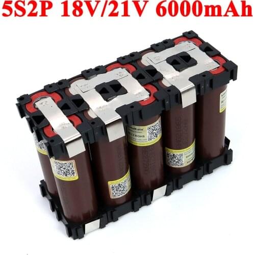 5S2P 18650 HG2 6000mAh High power 20 amps 21V 25.2V for Screwdriver batteries weld Bracket battery pack