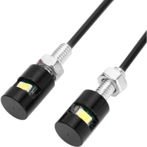 Car Motorcycle Eagle Eye Led License Plate Lights 5630 1SMD 12V White