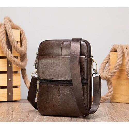 Bycobecy Brand Men Shoulder Bag Genuine Leather Business Men Messenger Bags Large Man Crossbody Bag Casual Vintage Tote Bag