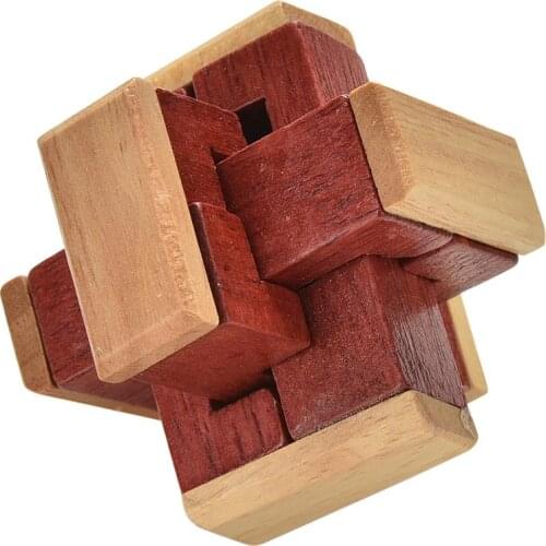 6 Affinity Adult Mutual Wooden Luban Sticks Toy Chinese Teaser Kongming Brain Lock Educational Learning Toys