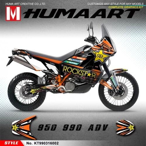 HUMAART Graphics Sticker Deco for 950 990 Adventure 2003 2004 2005 2006 2007 2008 2009 2010 2011 2012 2013 2014 2015 2016