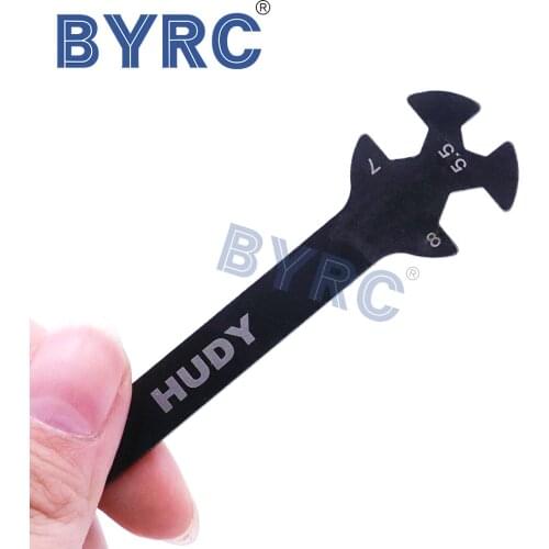 HUDY Special Tool Wrench For Turnbuckles & Nuts DY181090 3 4 5 5.5 7 8MM For 1/5 1/8 1/10 M3 M4 M5.5 M7 M8 Nut Screw RC Car
