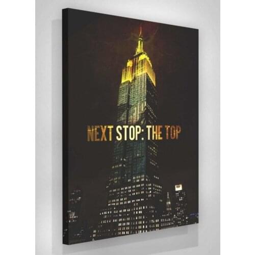 Canvas Pictures Home Decoration Beautiful Build Modern Yellow Night City Paintings Wall Art Prints Poster Modular Living Room