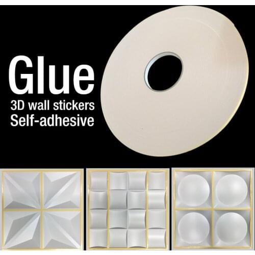 Glue 3D wall stickers 3D tile panel mold plaster living room 3D wallpaper mural bathroom kitchen accessories outdoor Double glue