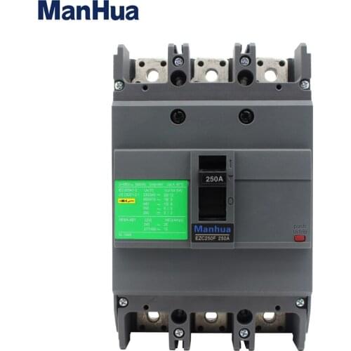 Manhua High Quality Molded Case Circuit Breaker EZC 250F 250A 3P breaking capacity