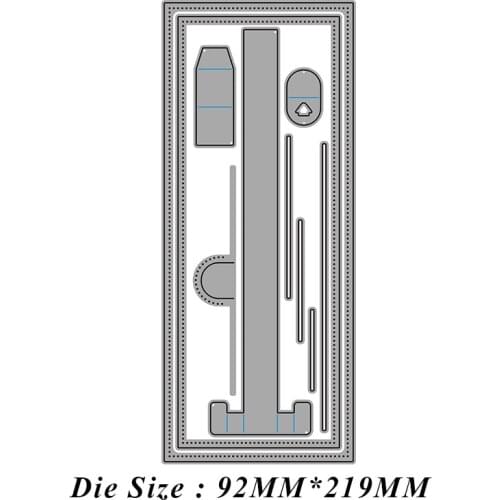 JMCRAFT 2021 Card Slot Metal Cutting Dies DIY Scrapbooking Paper Photo Album Crafts Knife Mould Cards Blade Punch Decor Stencils