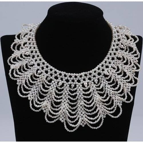 Fashion 2.5-3mm Potato Shape Pearl Necklace New Design Choker Pearl Necklace