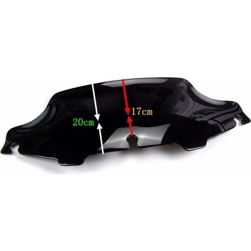 Motorcycle Accessories For Harley 6'' Wave Windshield Windscreen 1996-2003