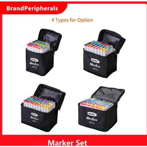 80 Colors Alcohol Markers Set Double Tipped Colored Pens Fine Point Art Markers Packed in Cloth Bag for Kids Adult