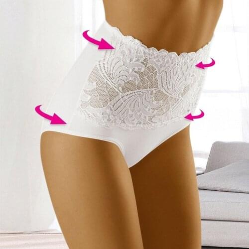 Body Shaping Underwear Women High Waist Body Shaper Slimming Butt Lifter Shapewear Solid Lace Underwear Tummy Control Panties