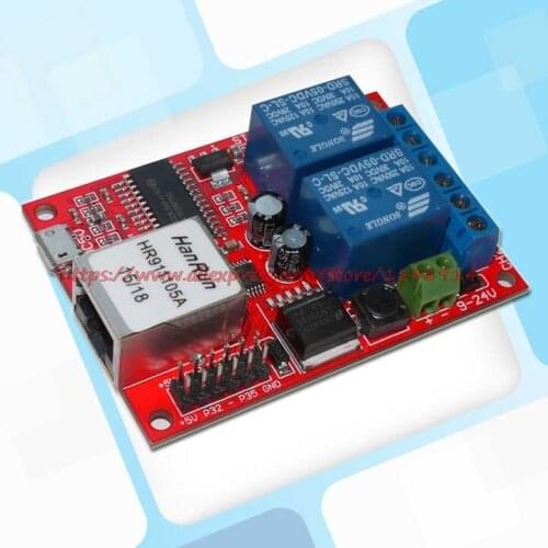 Cloud remote control 2 way Ethernet relay Network switch delayed TCPUDP module controller