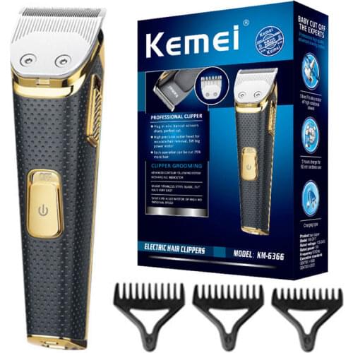 Original kemei cordless barber adjustable hair trimmer men professional rechargeable hair clipper electric hair cutting machine