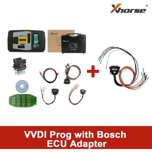 Original Xhorse VVDI Prog Programmer with Bosch ECU Adapter Read For BMW ECU N20 N55 B38 ISN without Opening