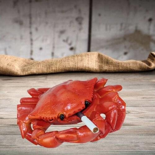 BEXLEYBAY Crab Ashtray With Lid for Cigars and Cigarettes Creative Ash Holders Outdoors or Indoors for Boyfriend Gift Cigarett