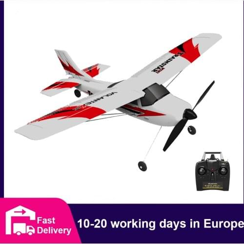 Volantex 761-1 RC Airplane 2.4GHz 4Channel Gyro Trainstar RC Plane Glider EPP Foam Trainer Warbird Fixed Wing RTF One-Key U Turn