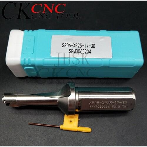 SP series U drill 17mm 3D Shank diameter C25mm fast U Drill Indexable drilling for SPMG/GT060204 blade Machinery Lathes CNC