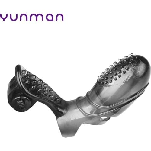 Black Finger Vibrator Vagina Stimulation Clitoris Massage Erotic Masturbator for Women TK-ing