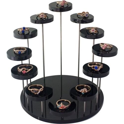 High-grade transparent acrylic 12 round seat doll jewelry ring jewelry boutique display stand plexiglass