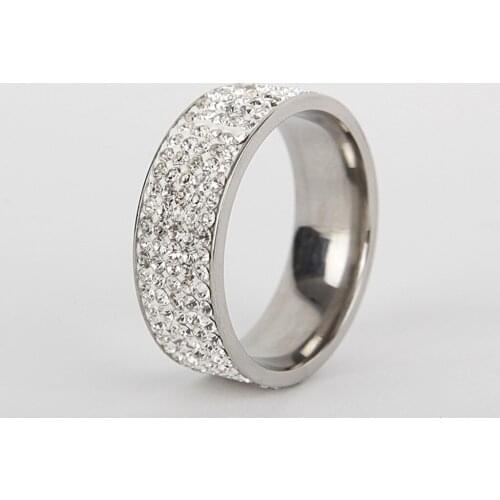 Women Fashion Colour Stainless Steel Geometry Ring Jewelry Ring Size 5-12 2021 Design Street Fashion Ring Costume Matching