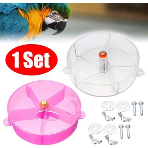 1pc 13cm Diameter Intelligence Pet Feeder Toys Parrot Treat Hunt Bird Cage Chew Feeder Toy