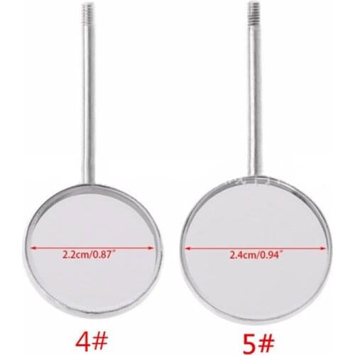 1pc Dental Exam Mirror Head Reflector Stainless Steel Oral Endoscope Mirrors Mouth 4# 5# Tooth Whitening Tool Oral Hygiene Care