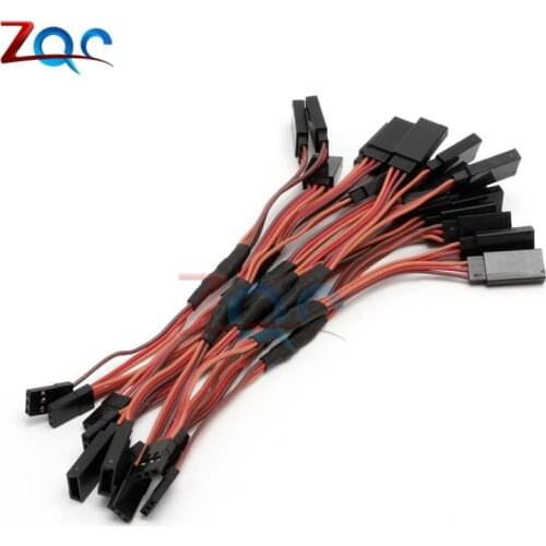 10PCS 150mm Servo RC Y Style Male to Female JR Wire Cord Extension Lead Cable Connector
